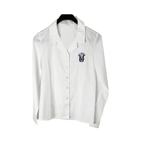 Long sleeve White MIS Shirt 长袖白色衬衫 Girls女装 商品图0