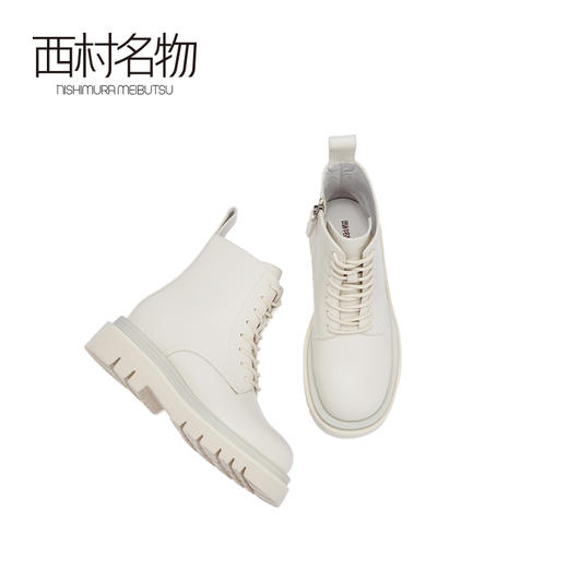 西村名物2020秋冬新款厚底机车马丁靴X20DS40191 商品图2