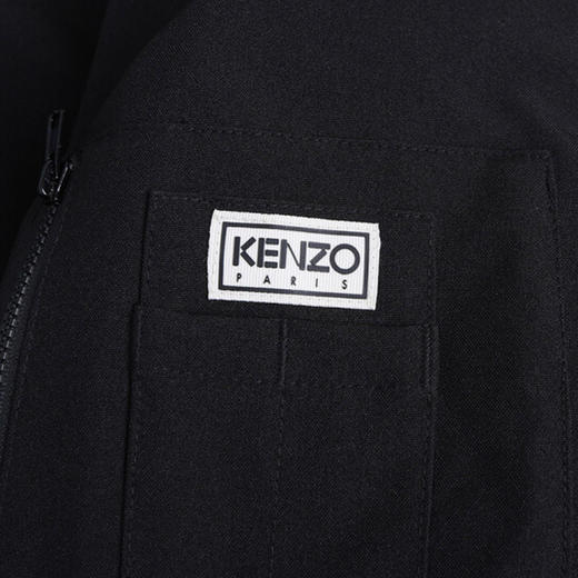 【二】KENZO 高田贤三 男士黑色尼龙面料毛领外套 黑色 F865 OU261 1NK 99 商品图4