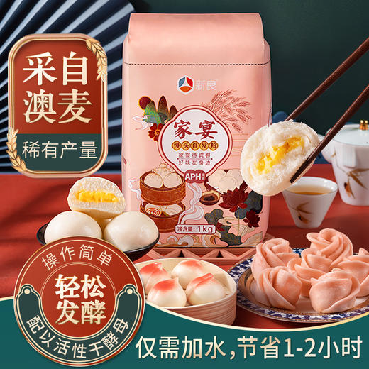 新良家宴自发粉包子粉1kg 商品图0