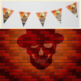 万圣节拉旗 单个三角旗19*27.5cm