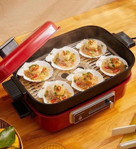 西屋多功能锅｜1台抵5台 煎炒蒸炸烤一锅搞定 4.5L超大容量 轻油少烟 全盘发热 烹饪更随意 商品图2