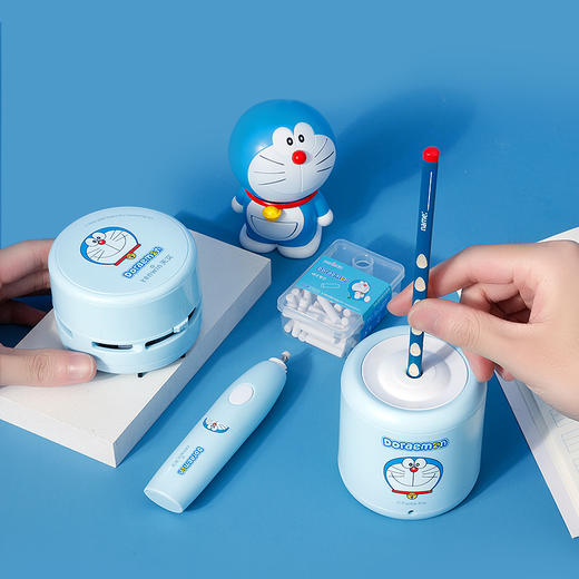 天文tenwin哆啦A梦电动文具套装小学生开学大礼包自动转笔刀卷笔刀削笔器铅笔刀儿童节日礼物 商品图1