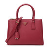 PRADA 普拉达 女士 Galleria 中号 Saffiano 皮革三角形金属刻字徽标提挎包 玫红色 1BA863 NZV F068Z OOO 商品缩略图0