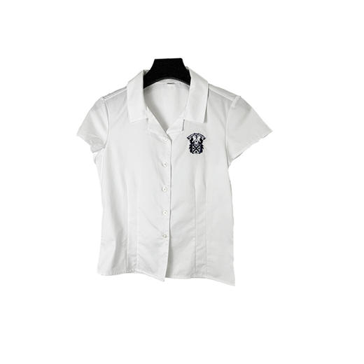 White MIS Blouse  MIS白色短袖衬衫 Girls女装 商品图0