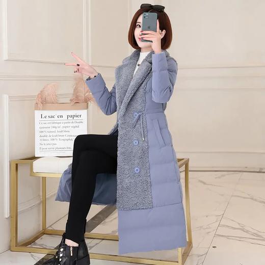 XP-LSNY8828-1新款时尚气质休闲夹棉中长款派克服外套 商品图5