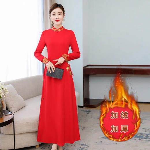 XYXZY-6810中国风民族过年汉服女旗袍TZF 商品图1