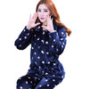 秋冬睡衣女珊瑚绒加厚女士法兰绒套装长袖大码中老年冬天家居服 商品缩略图4