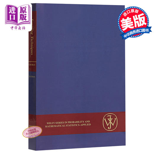 抽样技术（第3版） Sampling Techniques (，3rd Edition) 英文原版 William Cochran Wiley 商品图0