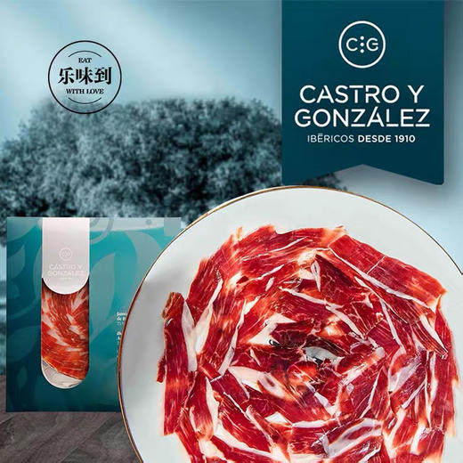 西班牙伊比利亚 卡斯特罗火腿42个月风干黑猪后腿手工切片 100g*2份 商品图3