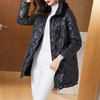 WLZD-2024303宽松保暖遮肉显瘦抽绳温暖90白鸭绒羽绒服 商品缩略图1