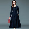YSME-91336A-K新款流行修身收腰显瘦气质外套长款过膝大衣 商品缩略图0