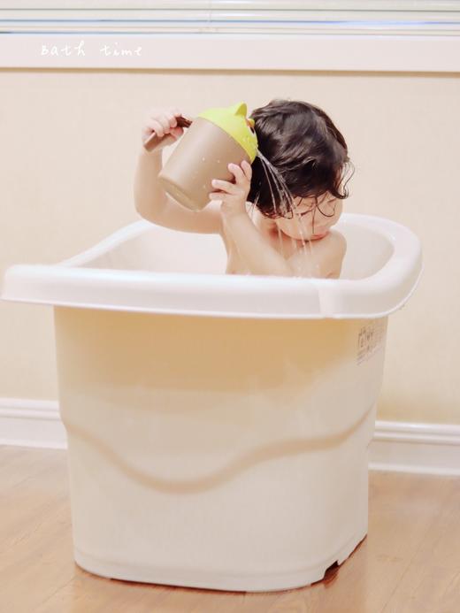 浴桶韩国宝得笑budsia儿童可坐躺洗澡浴盆