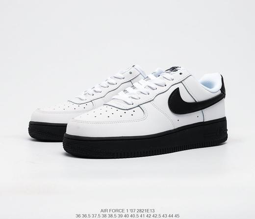 耐克Nike Air Force 1 07空军一号黑生胶黑白低帮百搭休闲运动板鞋 商品图7