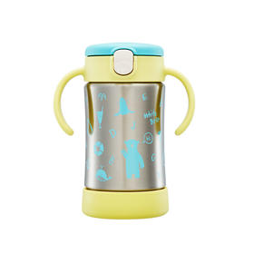 Richell利其尔儿童保温水杯防漏TLI宝宝吸管杯儿童不锈钢