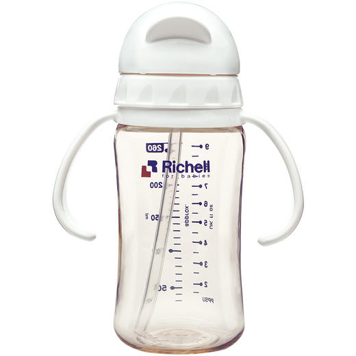 Richell利其尔ppsu儿童吸管杯防摔学饮杯宝宝水杯婴儿吸管奶瓶 商品图0