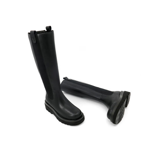 Safiya索菲娅欧美风后拉链长烟筒靴博主同款时装靴SF04117307 商品图5