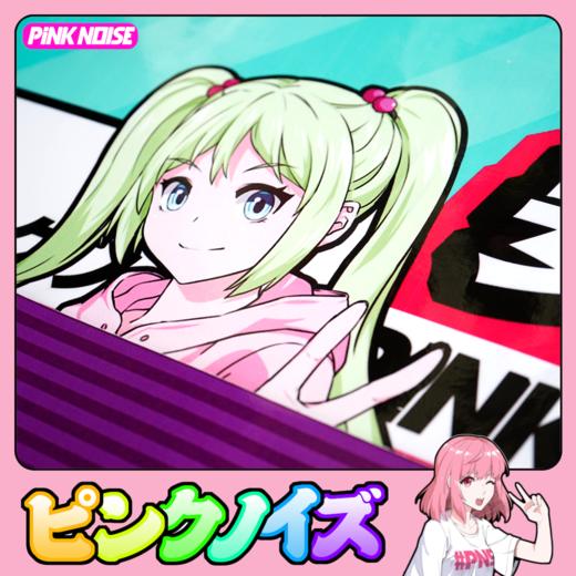 pinknoise思晴思琪安全驾驶jdm汽车挡风前玻璃改装风挡贴纸