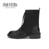 西村名物2020冬季新款暗黑马丁靴系带中跟简约休闲时尚短靴X20DS40311 商品缩略图3