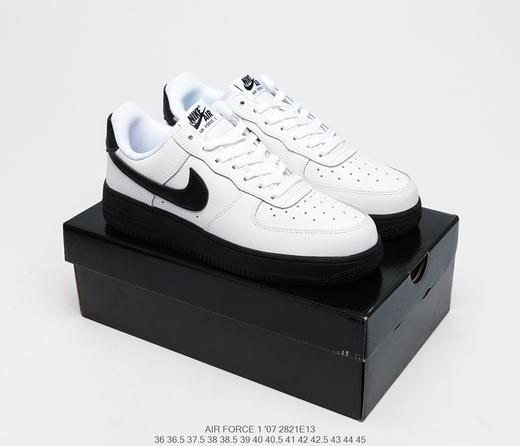 耐克Nike Air Force 1 07空军一号黑生胶黑白低帮百搭休闲运动板鞋 商品图2