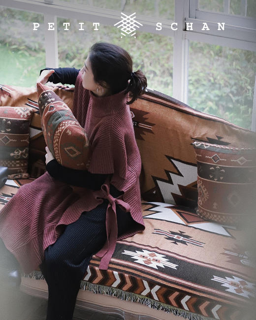 PETIT SCHAN小闪 CLO#007 Magic Pocket II 魔法斗篷 重磅牦牛绒设计款不对称斗篷式背心裙 商品图13