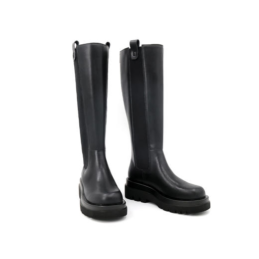 Safiya索菲娅欧美风后拉链长烟筒靴博主同款时装靴SF04117307 商品图4