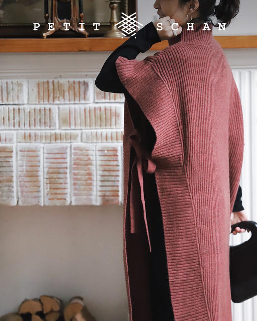 PETIT SCHAN小闪 CLO#007 Magic Pocket II 魔法斗篷 重磅牦牛绒设计款不对称斗篷式背心裙 商品图5