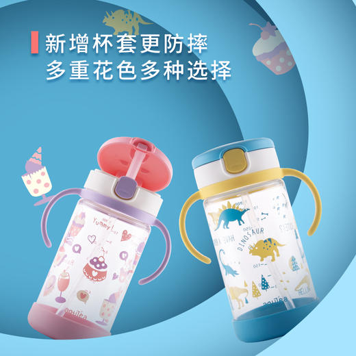Richell利其尔新品透透杯夏季学饮杯儿童宝宝水杯吸管杯外出320ml 商品图2