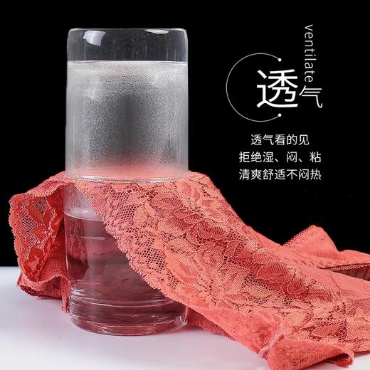 【超值6条装】新款高腰蕾丝拼接精梳棉女士内裤，轻盈舒适不夹臀银离子抑菌裆内裤FXZ1880 商品图4