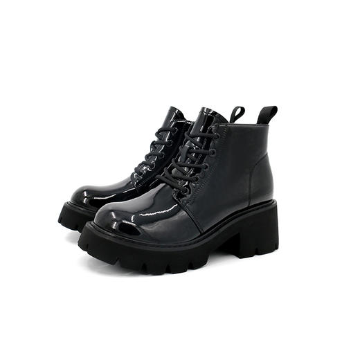 Safiya索菲娅苏格兰高地子弹靴2020新款漆皮休闲女短靴SF04116334 商品图1