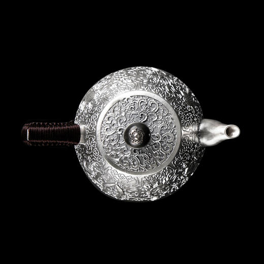 【八宝】扎西达杰-纯银茶壶提梁壶公道杯摆件茶杯摆件套装【BXYL0020417-7】【BXYL0010140】【BXYL0020449】【0010172】2010 商品图2