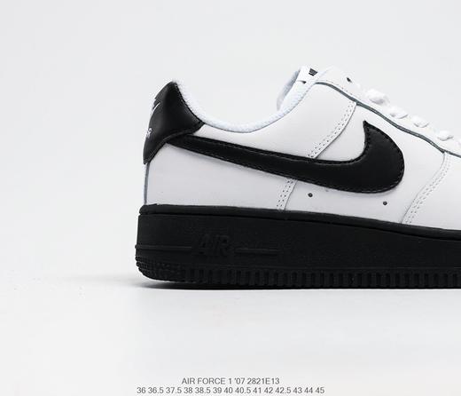 耐克Nike Air Force 1 07空军一号黑生胶黑白低帮百搭休闲运动板鞋 商品图5