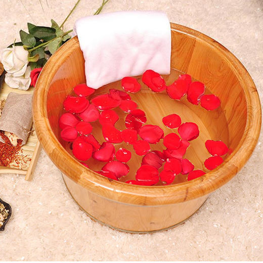 柏木双边泡脚盆包边泡脚桶足浴桶洗脚盆 商品图4