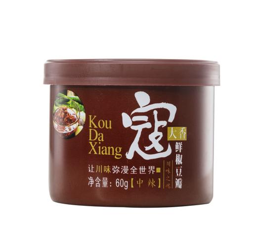 寇大香鲜椒豆瓣中辣60g 商品图0