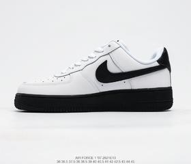 耐克Nike Air Force 1 07空军一号黑生胶黑白低帮百搭休闲运动板鞋