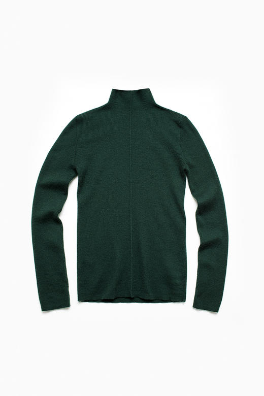 2020经典款女士阿拉善羊绒单股螺纹精纺半高领套头衫 商品图4