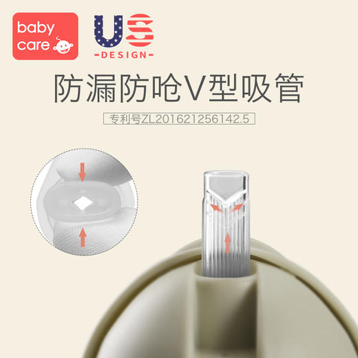 babycare儿童水杯宝宝重力球学饮杯鸭嘴吸管便携婴儿防漏防呛防摔 商品图2