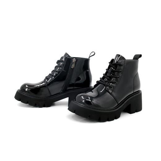 Safiya索菲娅苏格兰高地子弹靴2020新款漆皮休闲女短靴SF04116334 商品图2