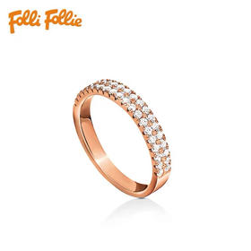 芙丽芙丽/Folli Follie 时尚甜美小清新镶钻戒指指环女
