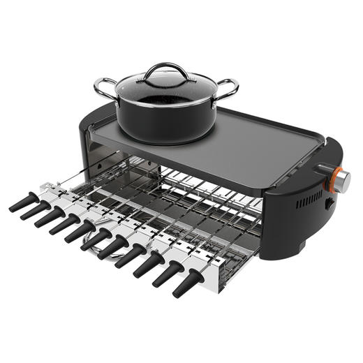 莱萃维尔电烤炉烧烤炉家用小型无烟室内不粘韩式铁板烧烤盘烤肉锅 烤肉盘 商品图9