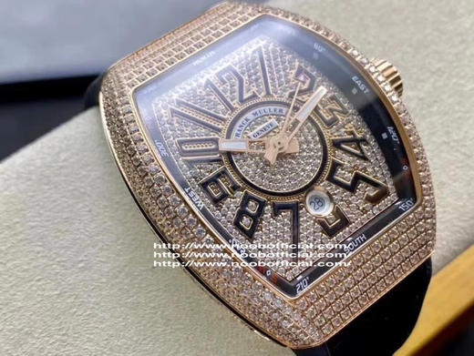 N升级版V45高品质 Franck Muller 法兰克穆勒 44x54 mm1.表壳100%原版开模 特别是三明治结构表壳 中间内侧 黑色的侧槽和把头位置凸出来的黑色色耳位 商品图1