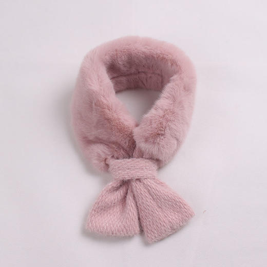 冬季宝宝儿童围巾加厚保暖围脖女童时尚装饰毛领柔软百搭婴儿围巾 商品图4