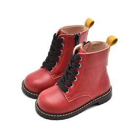 女童马丁靴2020冬季新款简约时装靴帅气防滑儿童靴子
