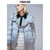 VIMAGE纬漫纪冬款时尚A版显瘦百搭加厚保暖长款羽绒服女V1411004 商品缩略图2