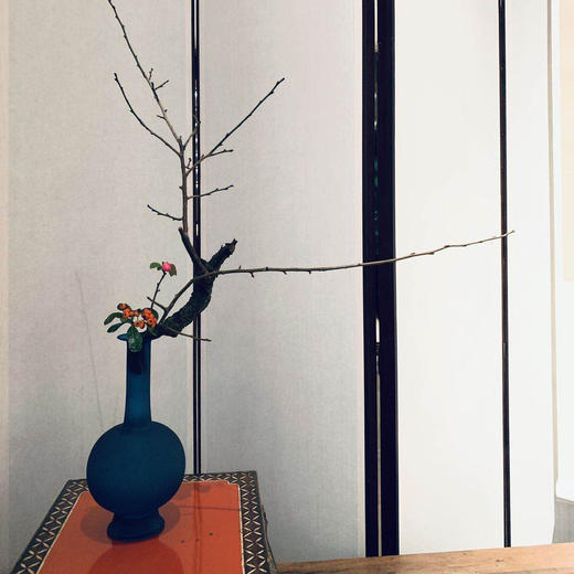 雀蓝玻璃净瓶 文人空间出品 商品图2