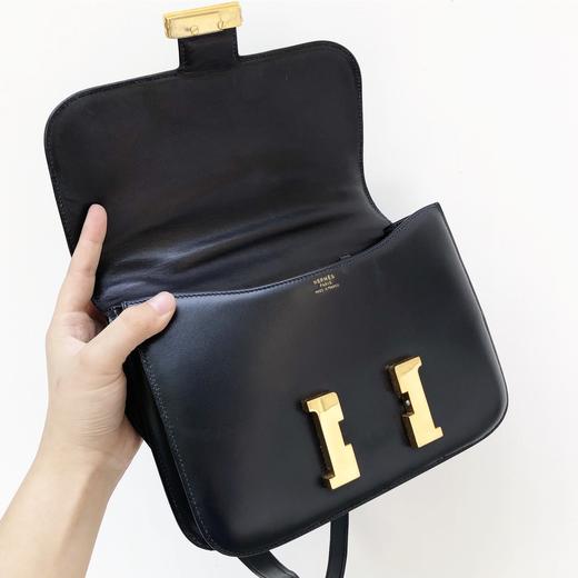 hermes爱马仕黑金constance elan24box皮康康包 - vtgniuniu