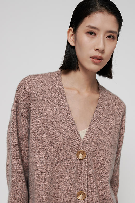 2020经典款女士纯山羊绒落肩袖开衫 商品图1