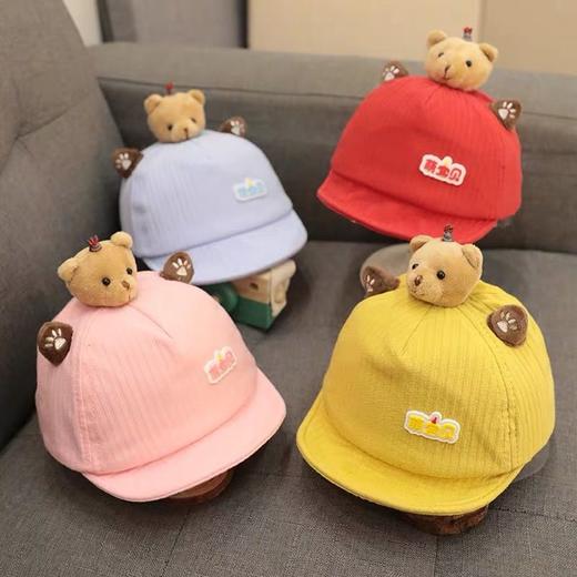 婴儿帽子春秋鸭舌帽6-12个月男童薄款幼儿帽1-2岁女宝宝棒球帽夏3 商品图3