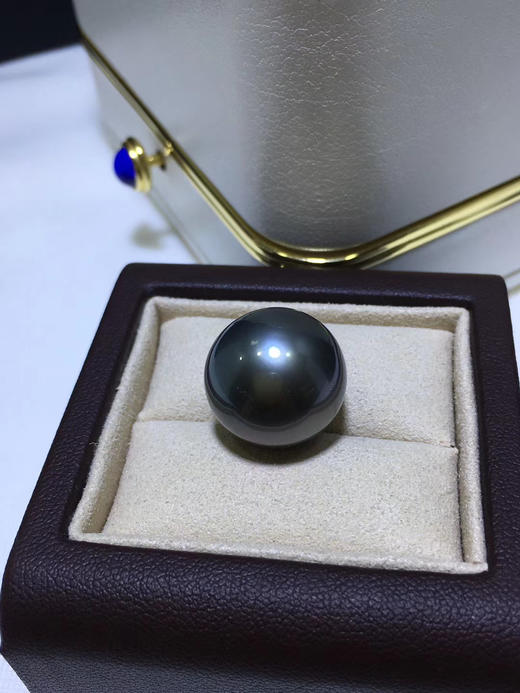 6mm黑珠】霸气大溪地黑珍珠 天然南洋黑珠,正圆极强光,孔后极微暇