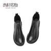 西村名物2020冬季新款切尔西靴净版潮流厚底百搭平底短靴X20DS40681 商品缩略图3